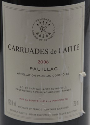 Lot 1043 - Carruades de Lafite, 2006, Pauillac, one bottle
