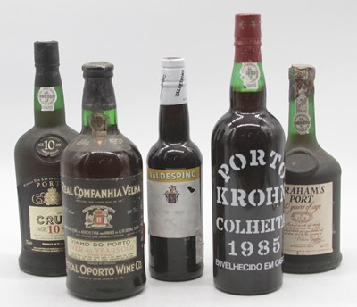 Lot 1306 - Porto Krohn Colheita vintage port, 1985, one...