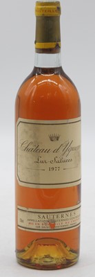 Lot 1208 - Château d'Yquem, 1977, Sauternes, one bottle
