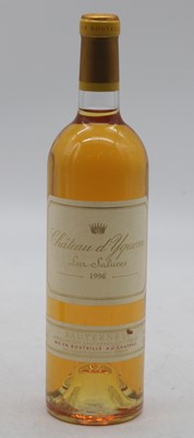 Lot 1210 - Château d'Yquem, 1996, Sauternes, one bottle