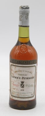 Lot 1212 - Château Lefaurie-Peyraguey, 1978, Sauternes,...