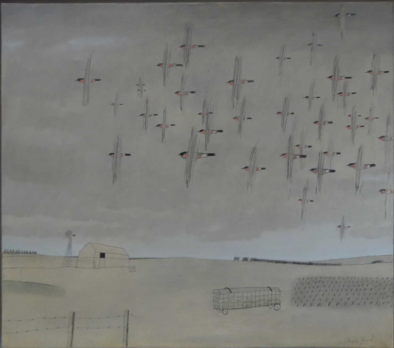 Lot 216 - Charlie Baird (b.1955) - Flight, oil on canvas,...