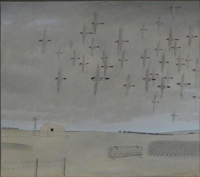 Lot 216 - Charlie Baird (b.1955) - Flight, oil on canvas,...