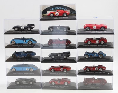 Lot 1847 - 16 various plastic cased Ixo 1/43 scale racing...