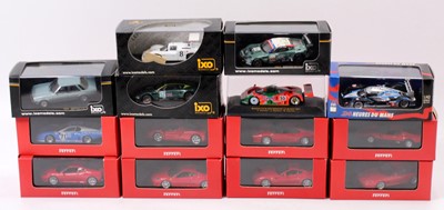 Lot 1857 - 14 boxed Ixo 1/43 scale racing and luxury...