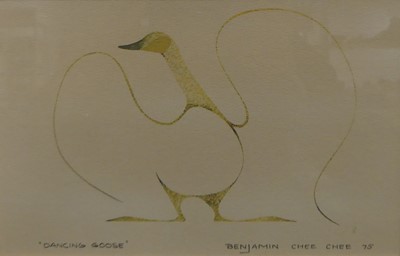 Lot 192 - Benjamin Chee Chee (1944-1977) - Dancing Goose,...