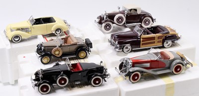 Lot 1936 - Six various Franklin Mint 1/24 scale diecast...