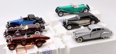 Lot 1937 - Six Franklin Mint 1/24 scale diecast vehicles...