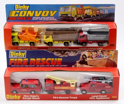 Lot 1204 - A Dinky Toys gift set boxed diecast group to...