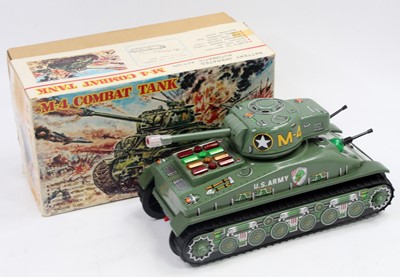 Lot 1555 - A Taiyo Toys of Japan tinplate and battery...