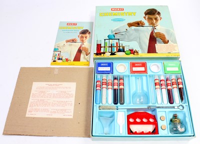 Lot 1633 - A Merit by J&L Randall Ltd boxed Chemistry Set...