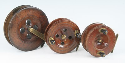 Lot 862 - An Eton Sun mahogany 6" Scarborough reel,...