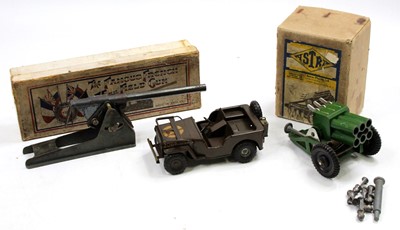 Lot 1491 - A collection of boxed and loose tinplate and...