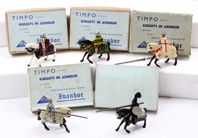 Lot 1516 - A collection of Timpo Toys Knights in Armour...