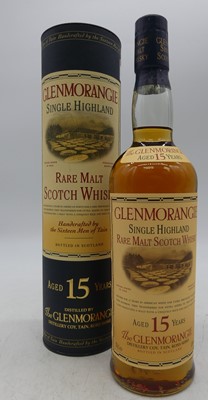 Lot 1404 - Glenmorangie aged 15 years single Highland...