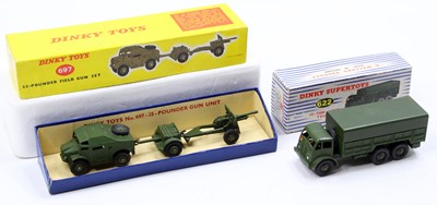 Lot 1160 - 2 boxed Dinky Toys military diecasts...