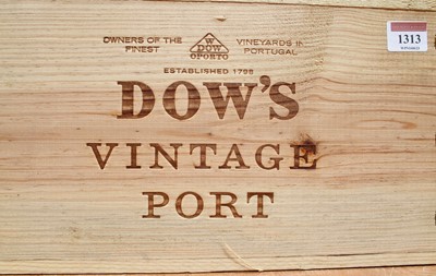 Lot 1313 - Dow's vintage port, 2007, six bottles (OWC)