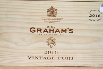 Lot 1315 - Graham's vintage port, 2016, six bottles (OWC)