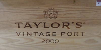 Lot 1316 - Taylor's vintage port, 2000, twelve bottles (OWC)