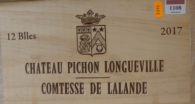 Lot 1108 - Château Pichon-Longueville Comtess de Lalande,...