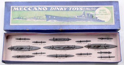 Lot 1194 - A Dinky Toys No. 50 Ships of the British Navy...