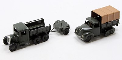 Lot 1493 - A Britains lead hollow cast military vehicle...