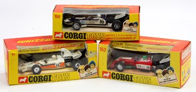 Lot 1310 - A collection of three various boxed Corgi...