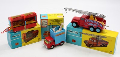 Lot 1271 - A collection of three various boxed Corgi Toys...