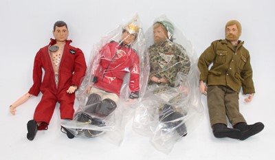 Lot 1644 - Four various vintage Action Man dolls to...