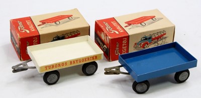 Lot 1407 - A Tekno No. 737 boxed trailer group, two...