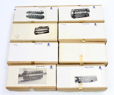 Lot 1810 - One box containing eight Pirate Models 1/76...