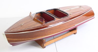 Lot 101 - A scratch-built Chris Craft barrel back...