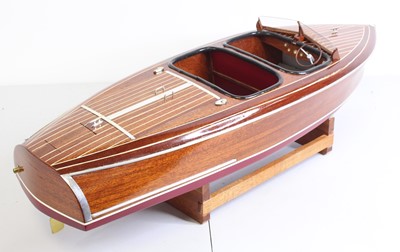 Lot 101 - A scratch-built Chris Craft barrel back...