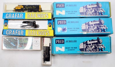 Lot 535 - One box containing a selection of N gauge...