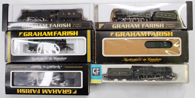 Lot 538 - One tray of six Graham Farish N gauge outline...