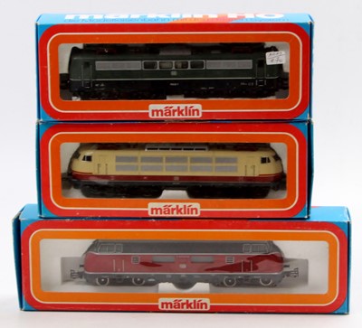 Lot 701 - Marklin locomotive group, H0 scale, to include,...