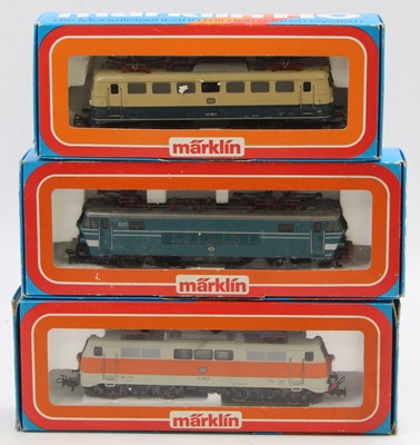 Lot 702 - Marklin locomotive group, H0 scale, to include,...