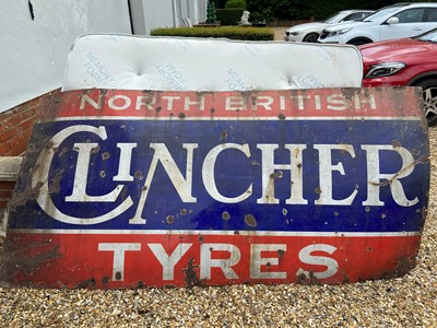 Lot 3073 - A North British Clincher Tyres enamel...