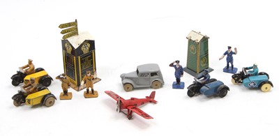 Lot 1197 - A small collection of Dinky Toys motorcycles...