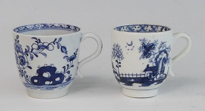 Lot 2038 - A Lowestoft porcelain coffee can, circa 1770,...