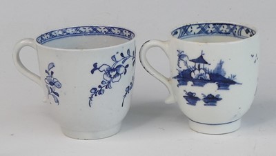 Lot 2038 - A Lowestoft porcelain coffee can, circa 1770,...