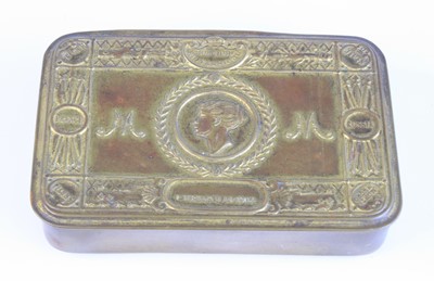 Lot 506 - A WW I Princess Mary Christmas gift tin,...