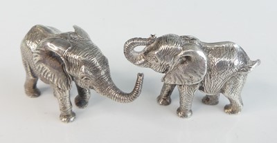Lot 94 - A pair of contemporary miniature silver models...