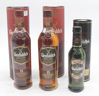 Lot 1436 - Glenfiddich 15 year old single malt Scotch...