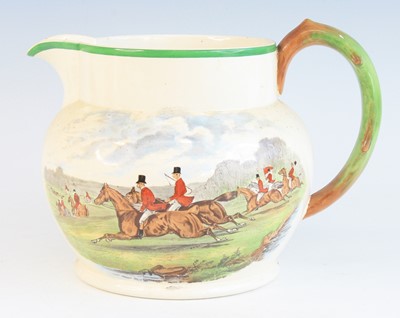 Lot 789 - A Copeland jug, transfer printed with a...