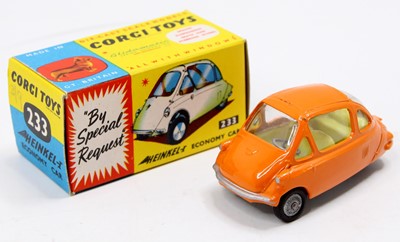 Lot 1277 - Corgi Toys No. 233 Heinkel Economy Car...