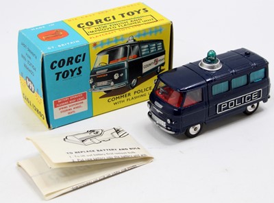 Lot 1293 - Corgi Toys No. 464 Commer Police Van with blue...