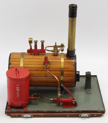 Lot 112 - A scratch built horizontal steam boiler...