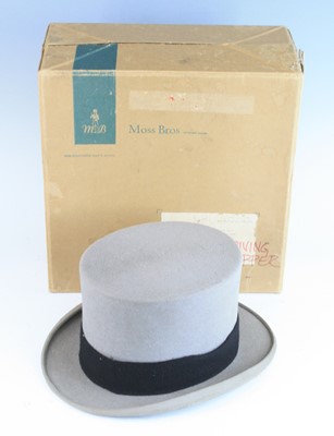 Lot 783 - A 1960's Moss Bros gentleman's grey felt...