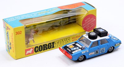 Lot 1261 - Corgi Toys No. 302 Hillman Hunter Rally Car,...